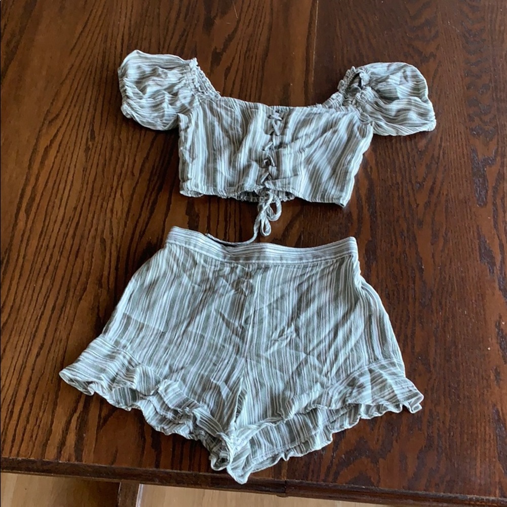 two piece romper